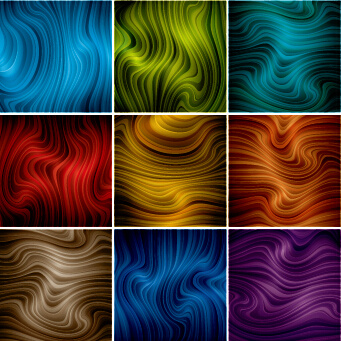 colored dynamic abstract art vector 