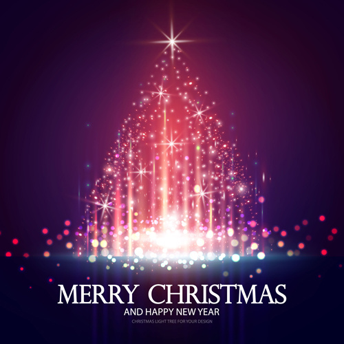 colored lights christmas tree background graphics