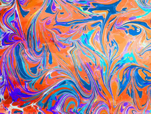 colored oil paint art backgrounds vector