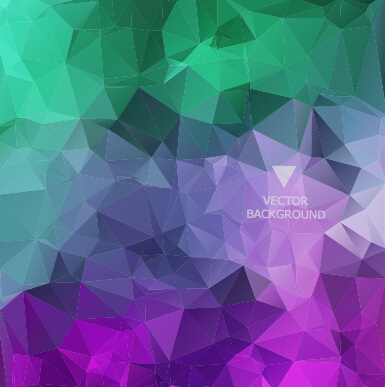 colored polygonal elements vector background 