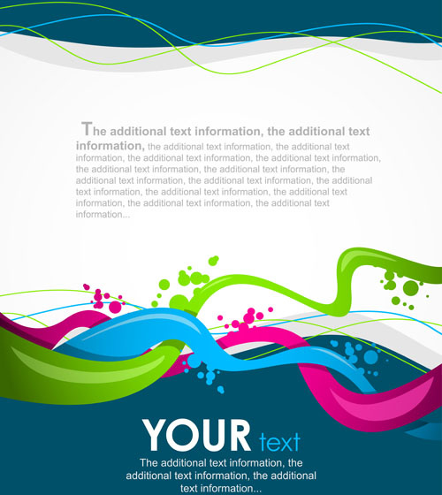 colorful abstract background elements vector