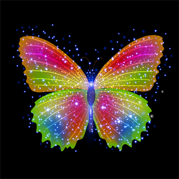 Colorful butterfly background vector Free vector in Adobe ...