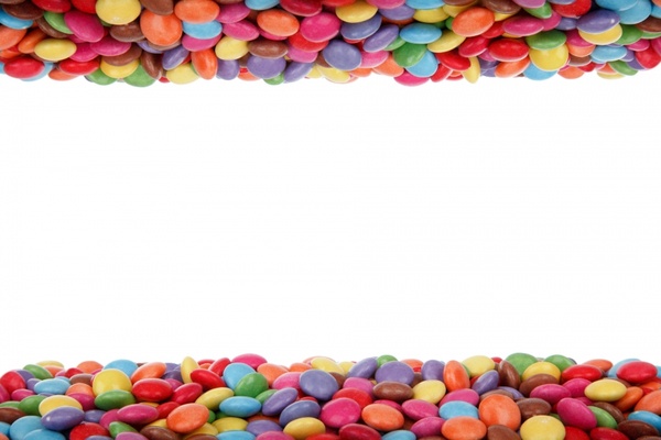 colorful candy border