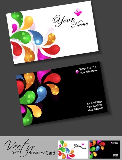 colorful card design 10 vector