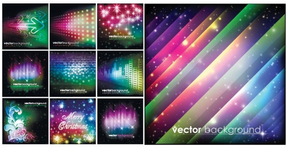 colorful christmas vector background
