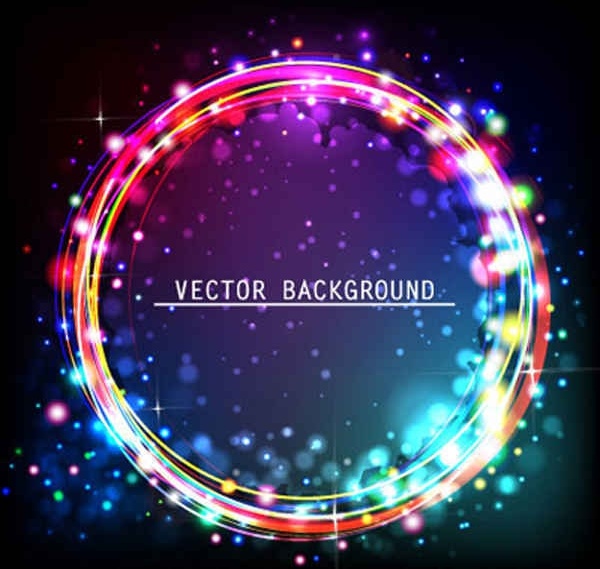 Colorful circle vector background
