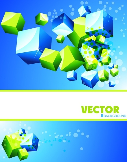 Colorful cube vector