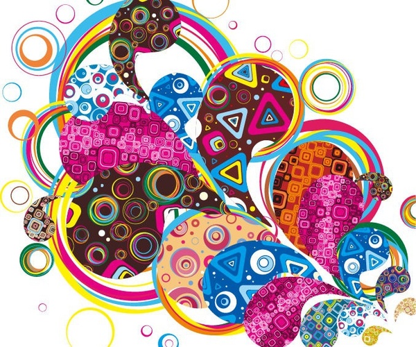 Colorful Design Abstract Vector Graphic Vectors Graphic Art Designs In