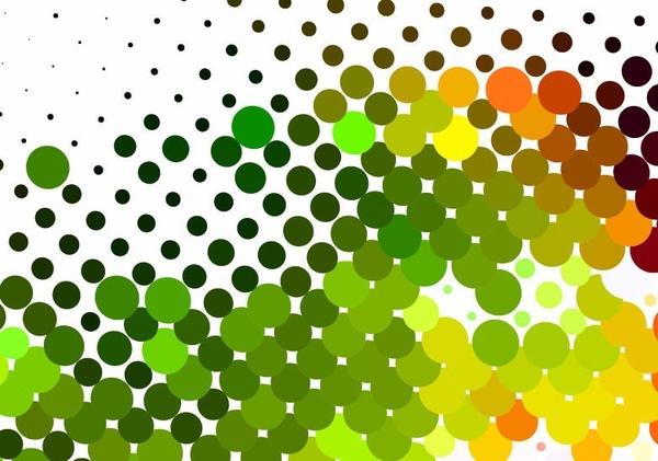 Colorful Dots Background Vector Graphic 