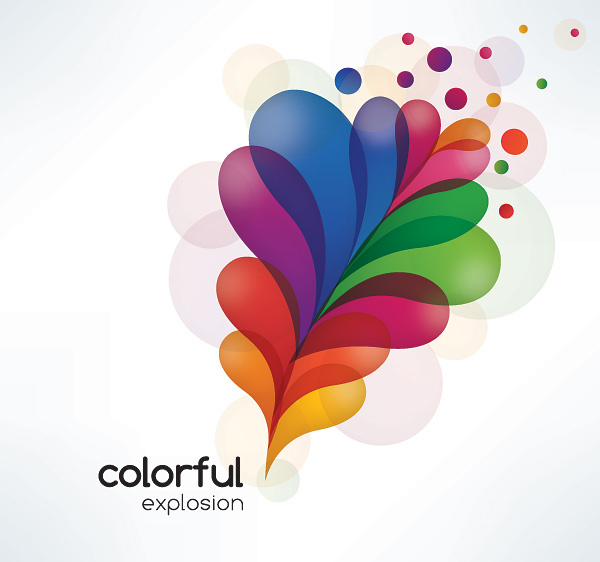 colorful explosion vector graphic