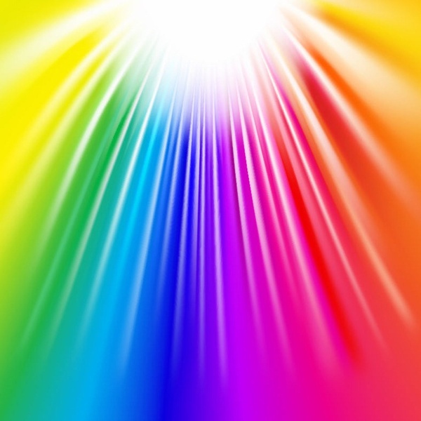 Colorful Explosive Glow Vector Background