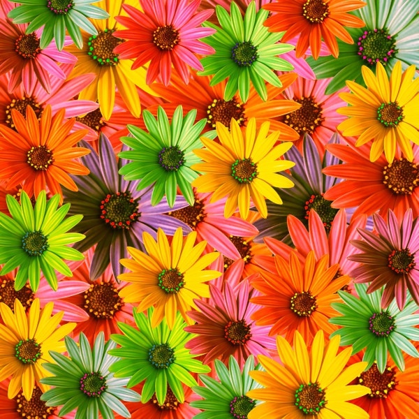 Fun Colorful Flower Backgrounds