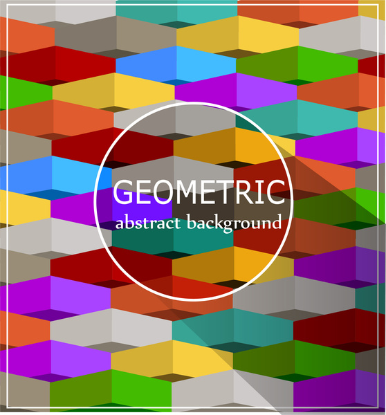 colorful geometry abstract background