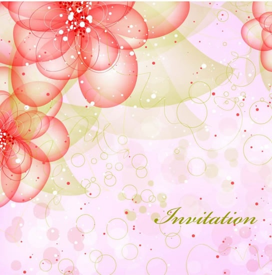 card background elegant bright flat petals decor