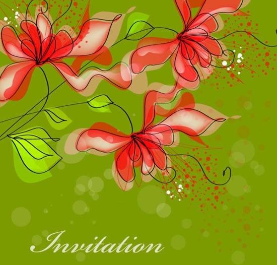 flower background colorful classic flat handdrawn decor