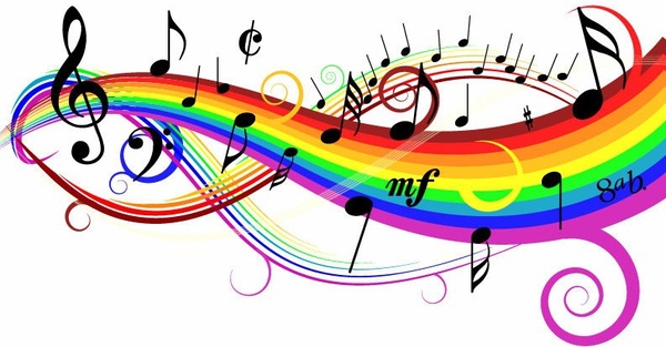 Colorful Music Background Vector Illustration