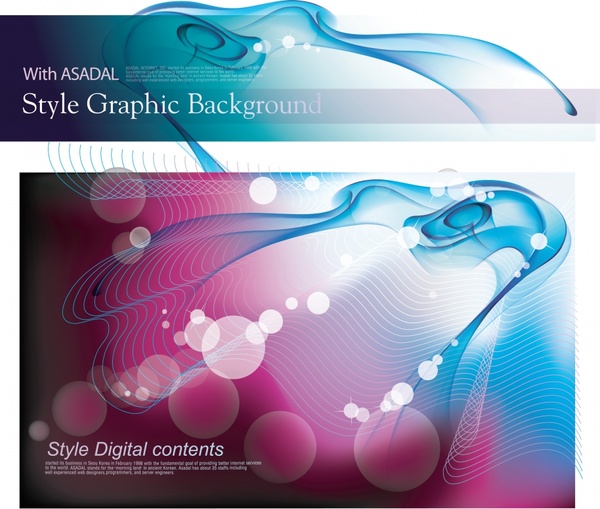 decorative background template modern dynamic abstraction