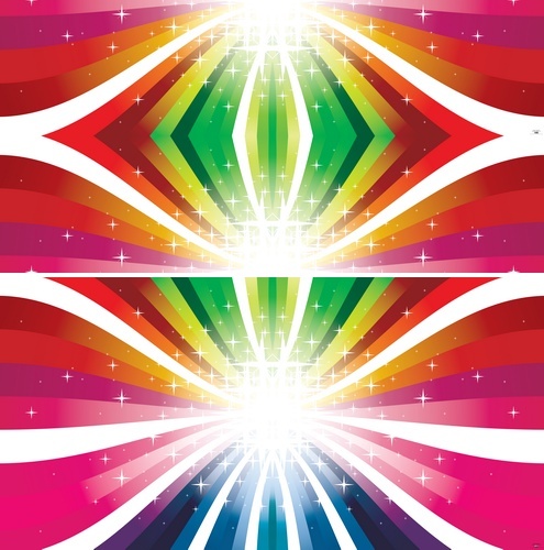 Colorful Rays Vector 