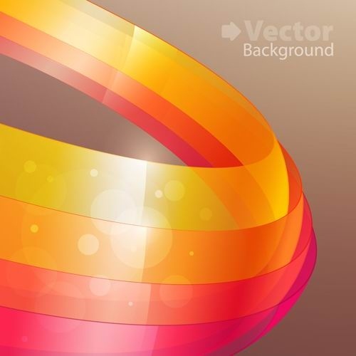 colorful ribbons vector background 2