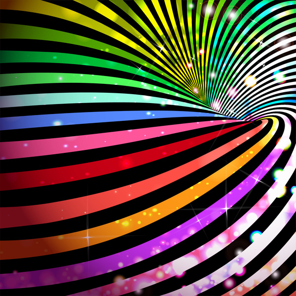 colorful sparkle delusion lines background