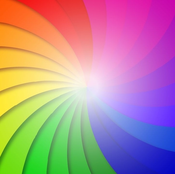 Colorful Swirl Background Vector Illustration 