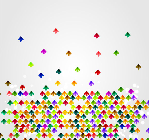colorful up arrow background