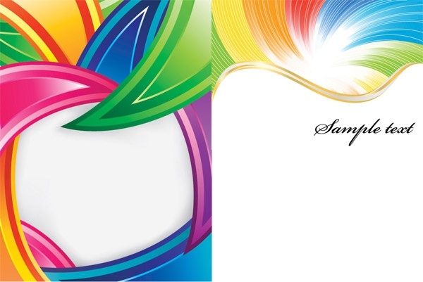 colorful vector background lines