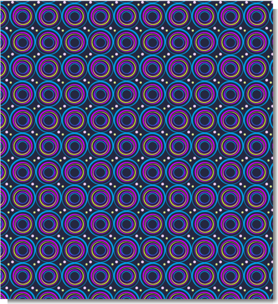 colorful vibrant circle seamless vector pattern 