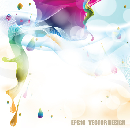 colorful watercolor backgrounds vector 