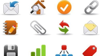 Colorful web icons