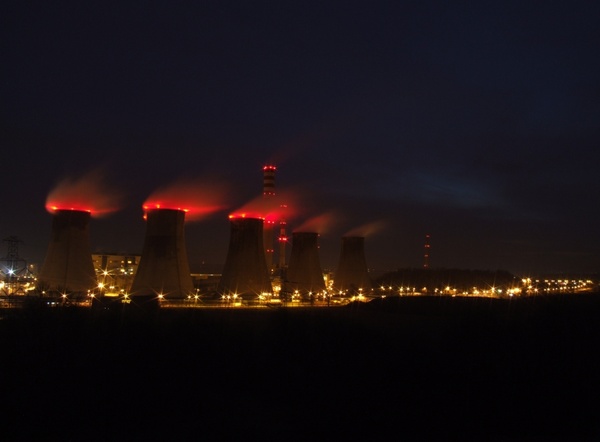 combined heat and power plant chimneys smoke