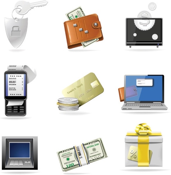 commercial and financial class icon vector
