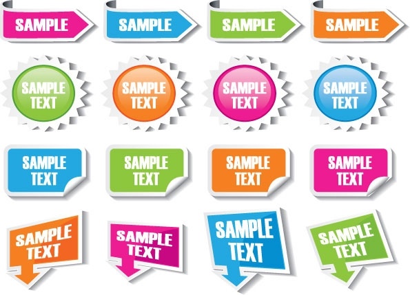 common labels 02 vector