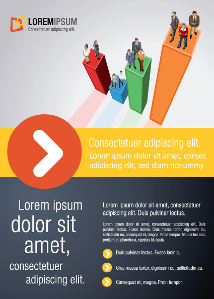 commonly business template design vector 