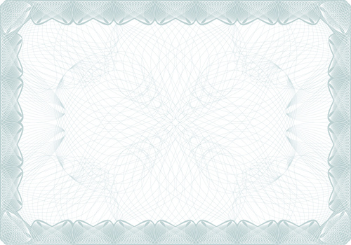 commonly certificate cover vector template 
