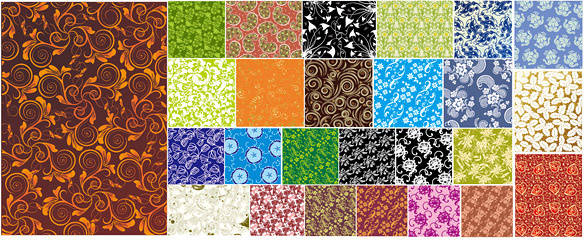 commonly used decorative pattern background vector art