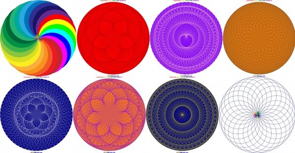 concentric circle symmetry mandala
