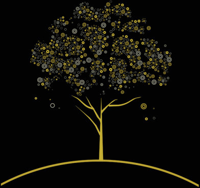 concept tree design elements vector