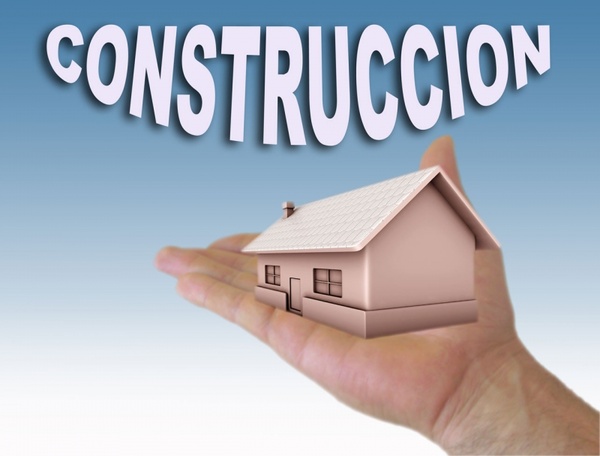 construction home with hand