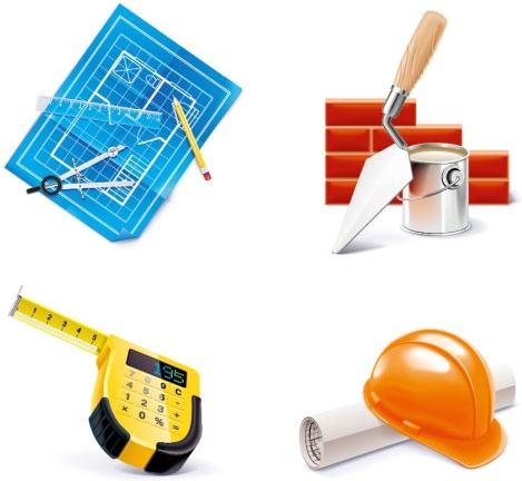 construction tools vector 