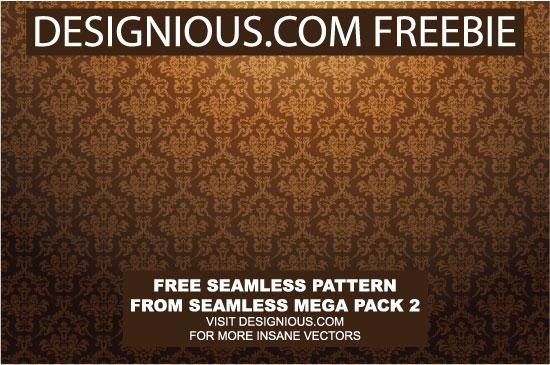 continuous decorative pattern background vector