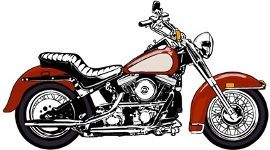 Download Motorcycle icon colored flat sketch Free vector in Adobe ...