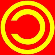Copyleft Commie Flag clip art 