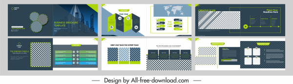 corporate brochure templates modern horizontal design