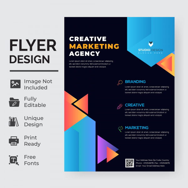 corporate business flyer template design
