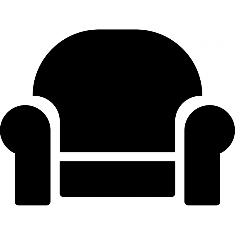 couch sign icon flat silhouette symmetry sketch