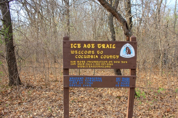 county crossing on the ice age trail wisconsin