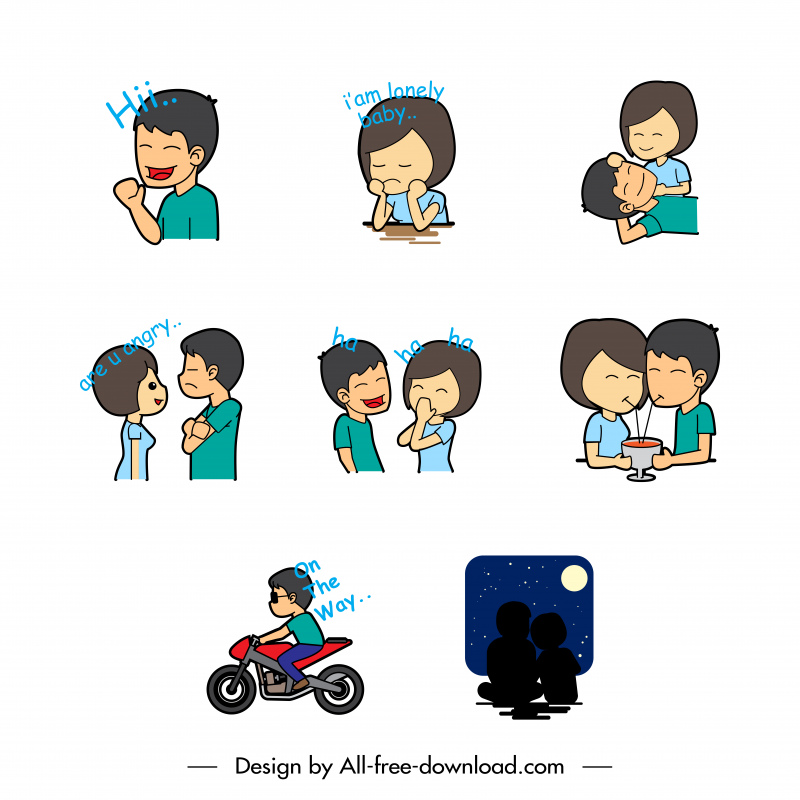 Feelings and emotions vectors free download 2,335 editable .ai .eps .svg  .cdr files