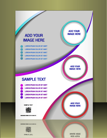 cover flyer creative design vector 