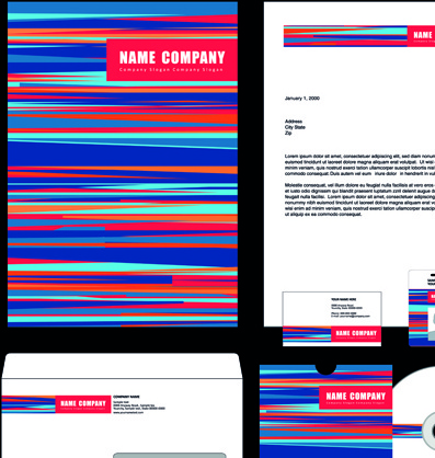 cover of corporate business kit vector
